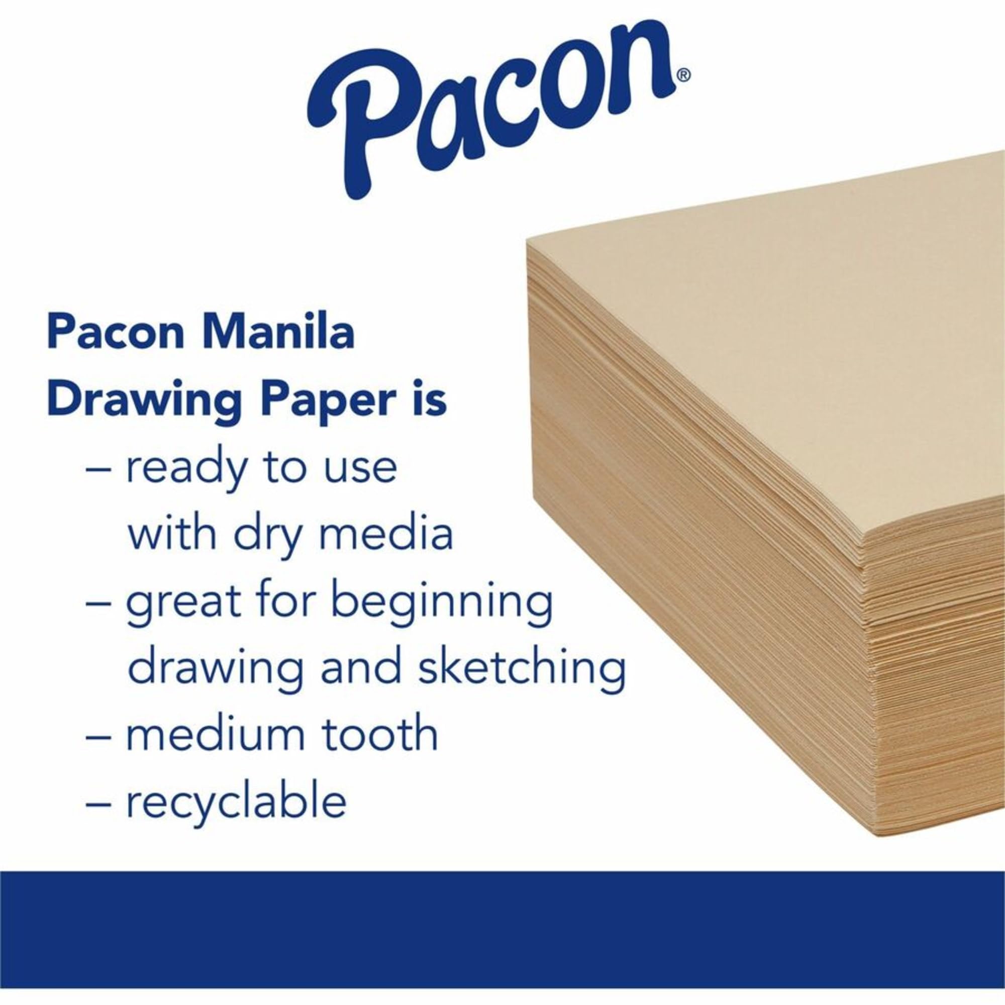 Foto 3 | Papel De Dibujo Pacon Cream Manila, 12 X 18 Cm, 50 Libras, 500 Hojas - Venta Internacional.