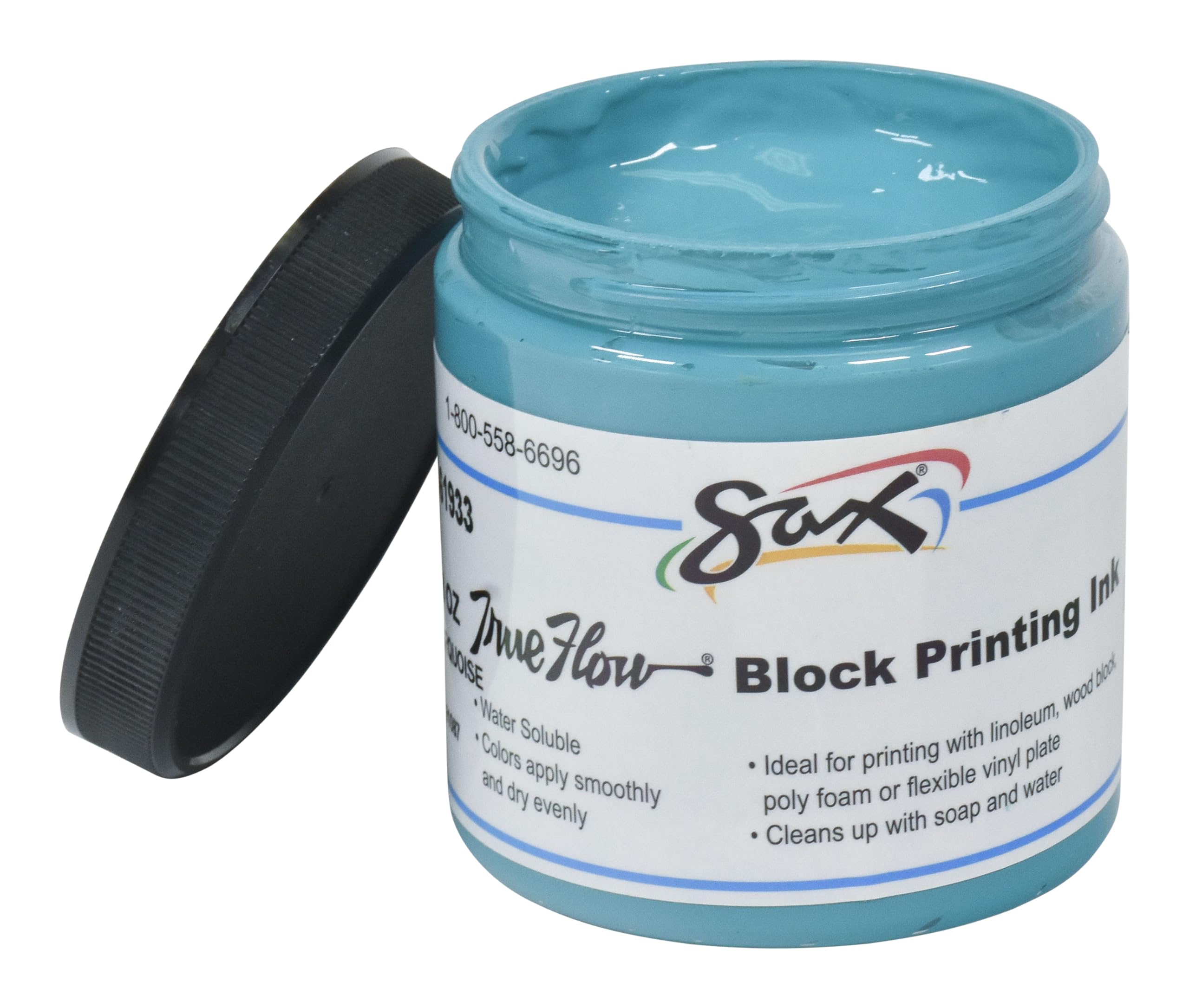 Foto 3 pulgar | Tinta De Impresión En Bloque Para Saxo True Flow, Soluble En Agua, 240 Ml, Turquesa - Venta Internacional.