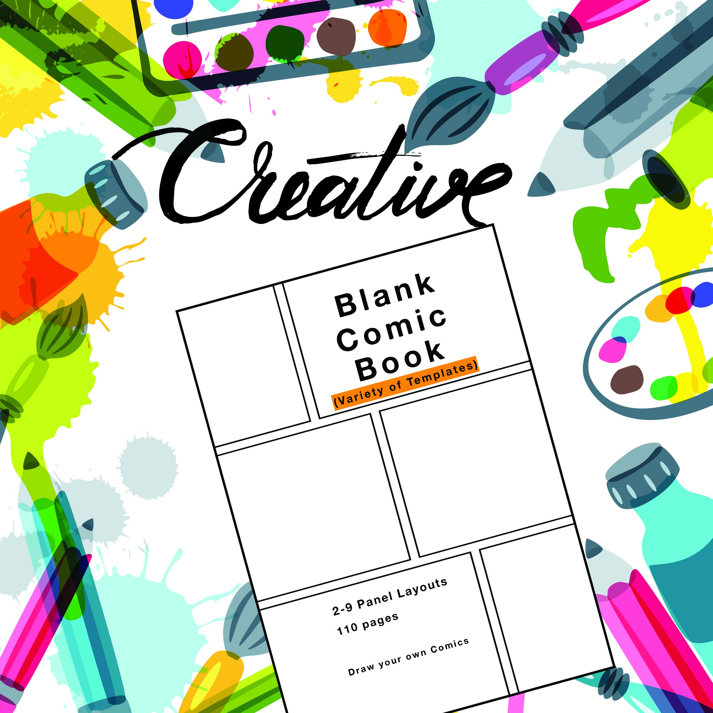 Foto 5 | Blank Comic Book Genérica Variedad De Plantillas De 2 A 9 Diseños De Paneles - Venta Internacional.