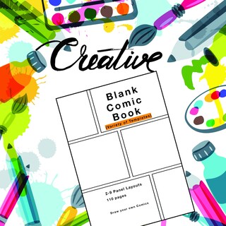 Foto 5 | Blank Comic Book Genérica Variedad De Plantillas De 2 A 9 Diseños De Paneles - Venta Internacional.
