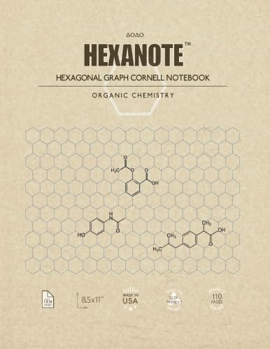 Cuaderno Hexanote, Gráfico Hexagonal Cornell, 110 Páginas - Venta Internacional.