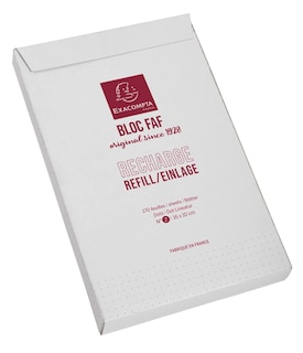 Foto 1 | Bloc De Escritorio Exacompta Faf De Metal, 200 Hojas, 70 G, Blanco Con Puntos - Venta Internacional.