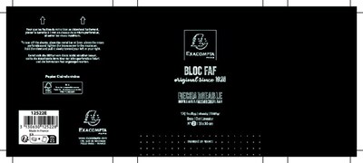 Foto 2 | Bloc De Escritorio Exacompta Faf De Metal, 200 Hojas, 70 G, Blanco Con Puntos - Venta Internacional.