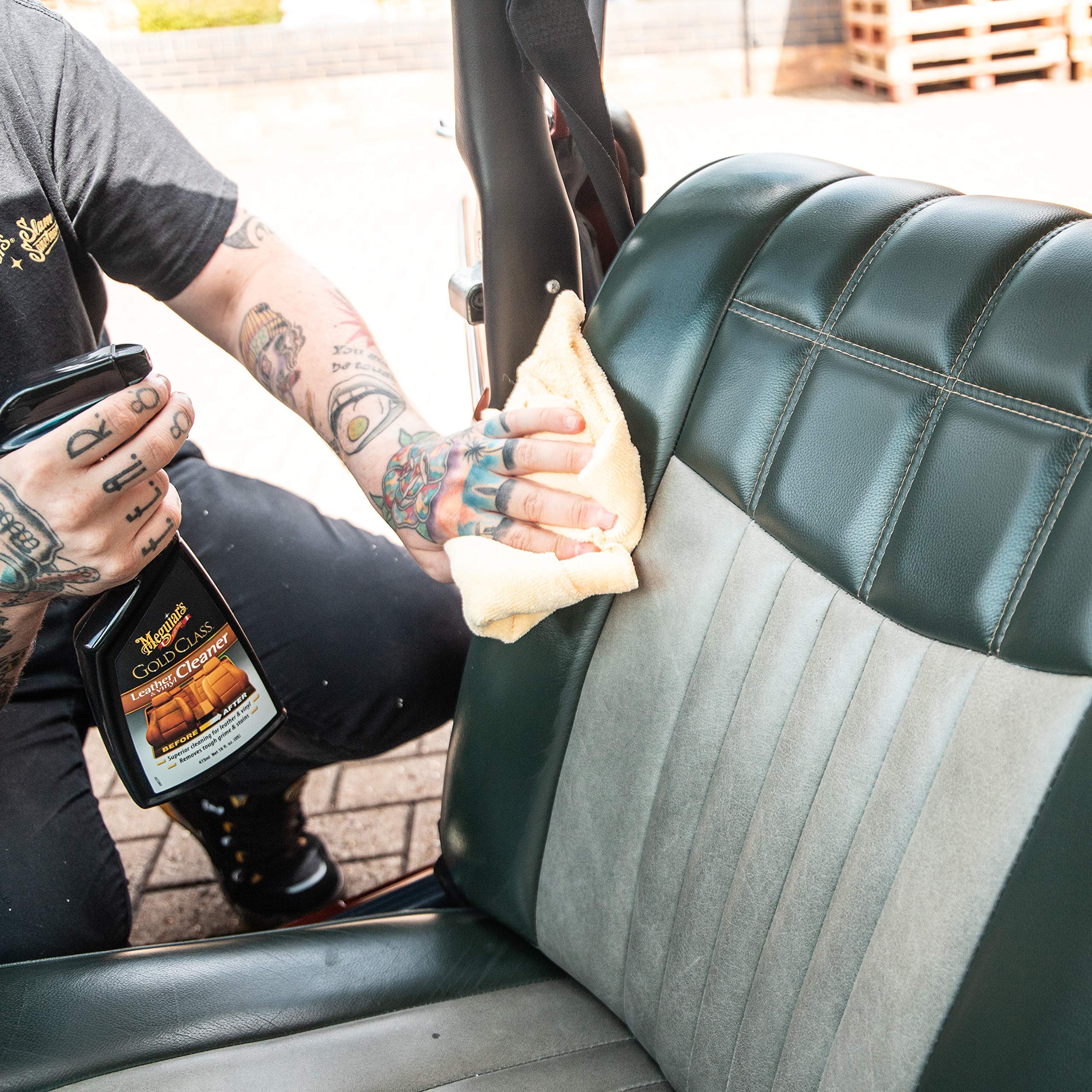 Foto 5 | Limpiador De Cuero Y Vinilo Meguiar's Gold Class 473 Ml - Venta Internacional.