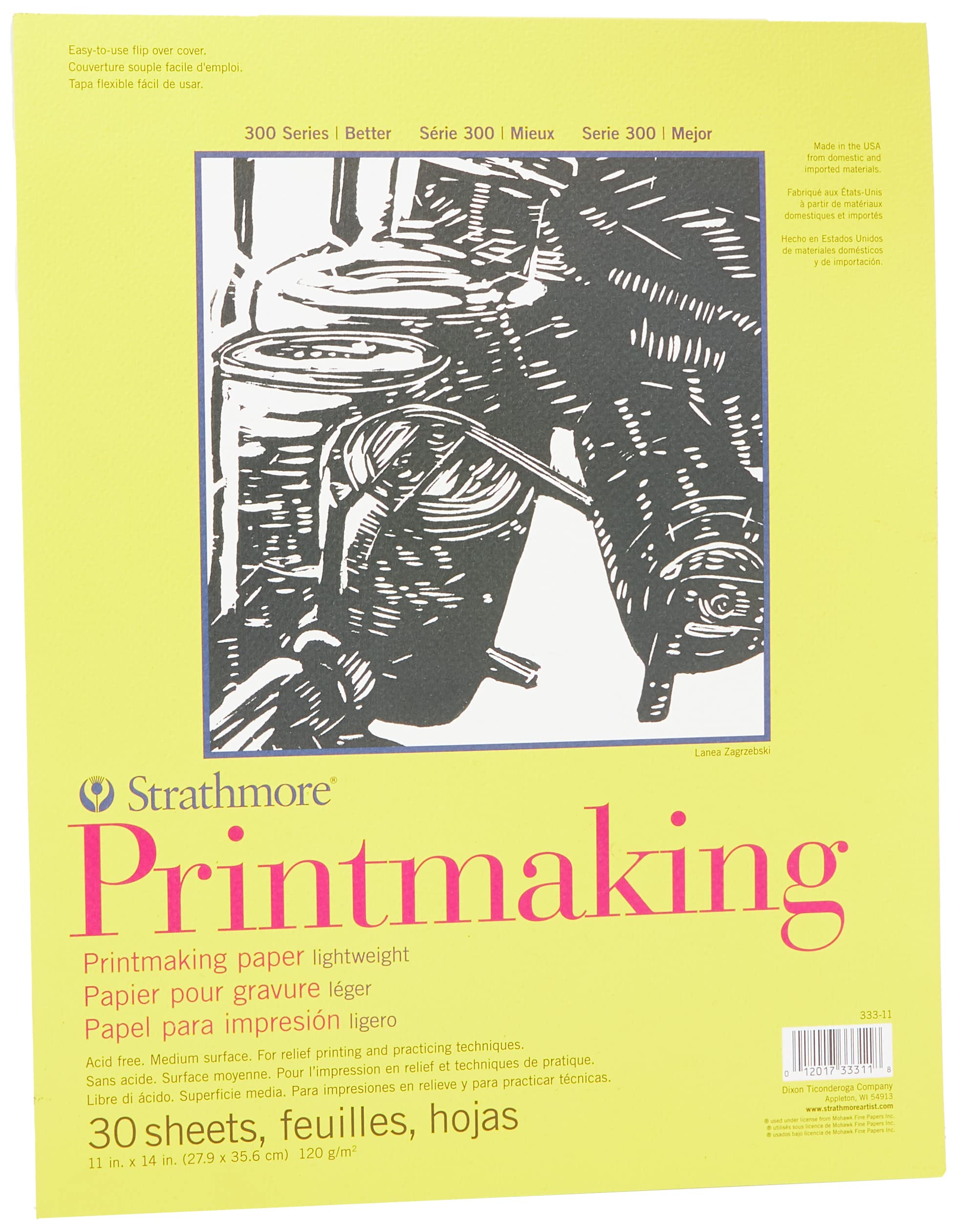 Bloc De Papel Para Grabado Strathmore Serie 300 11x14 120g - Venta Internacional.
