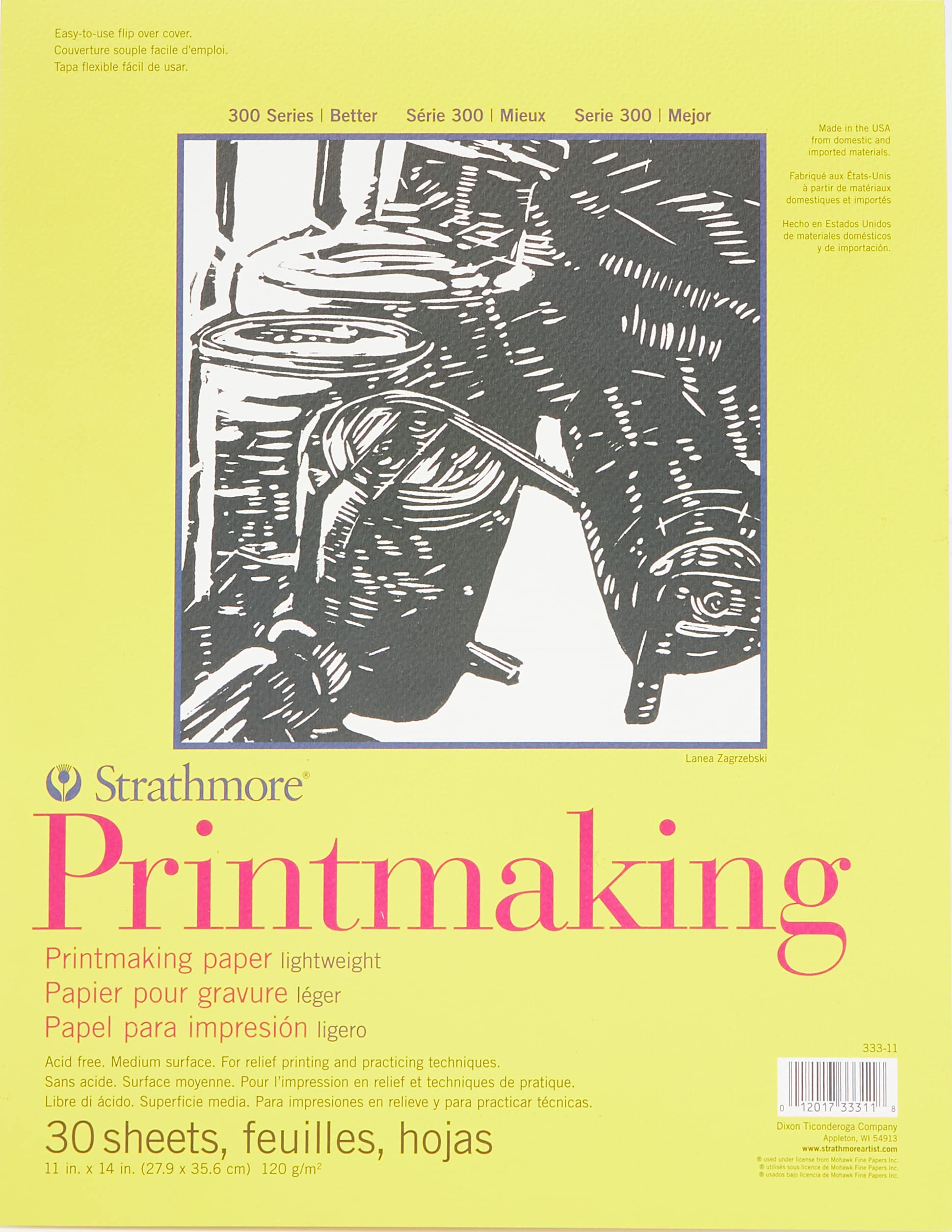 Foto 3 pulgar | Bloc De Papel Para Grabado Strathmore Serie 300 11x14 120g - Venta Internacional.