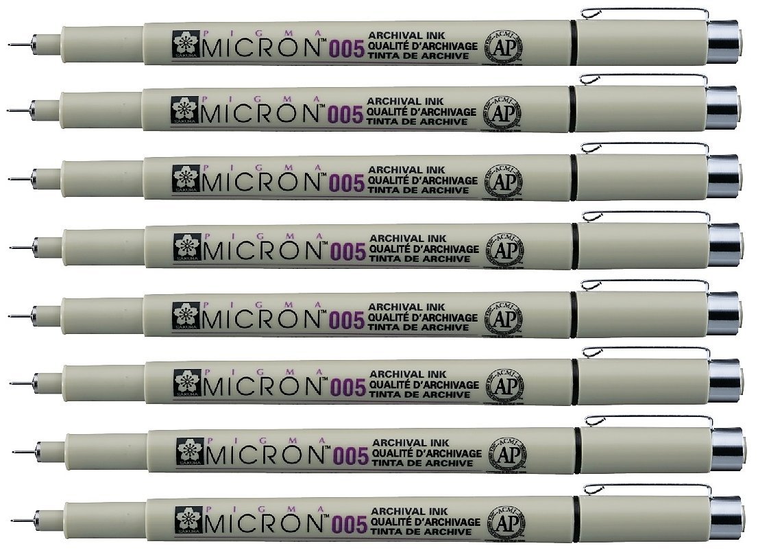 Foto 7 pulgar | Set De Bolígrafos Sakura Pigma Micron 005 De Tinta Negra  8 Bolígrafos - Venta Internacional.