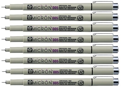 Foto 6 | Set De Bolígrafos Sakura Pigma Micron 005 De Tinta Negra 8 Bolígrafos - Venta Internacional.