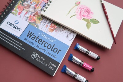 Foto 4 | Papel De Acuarela Canson Artist Series Montval 300g 9x12cm - Venta Internacional.