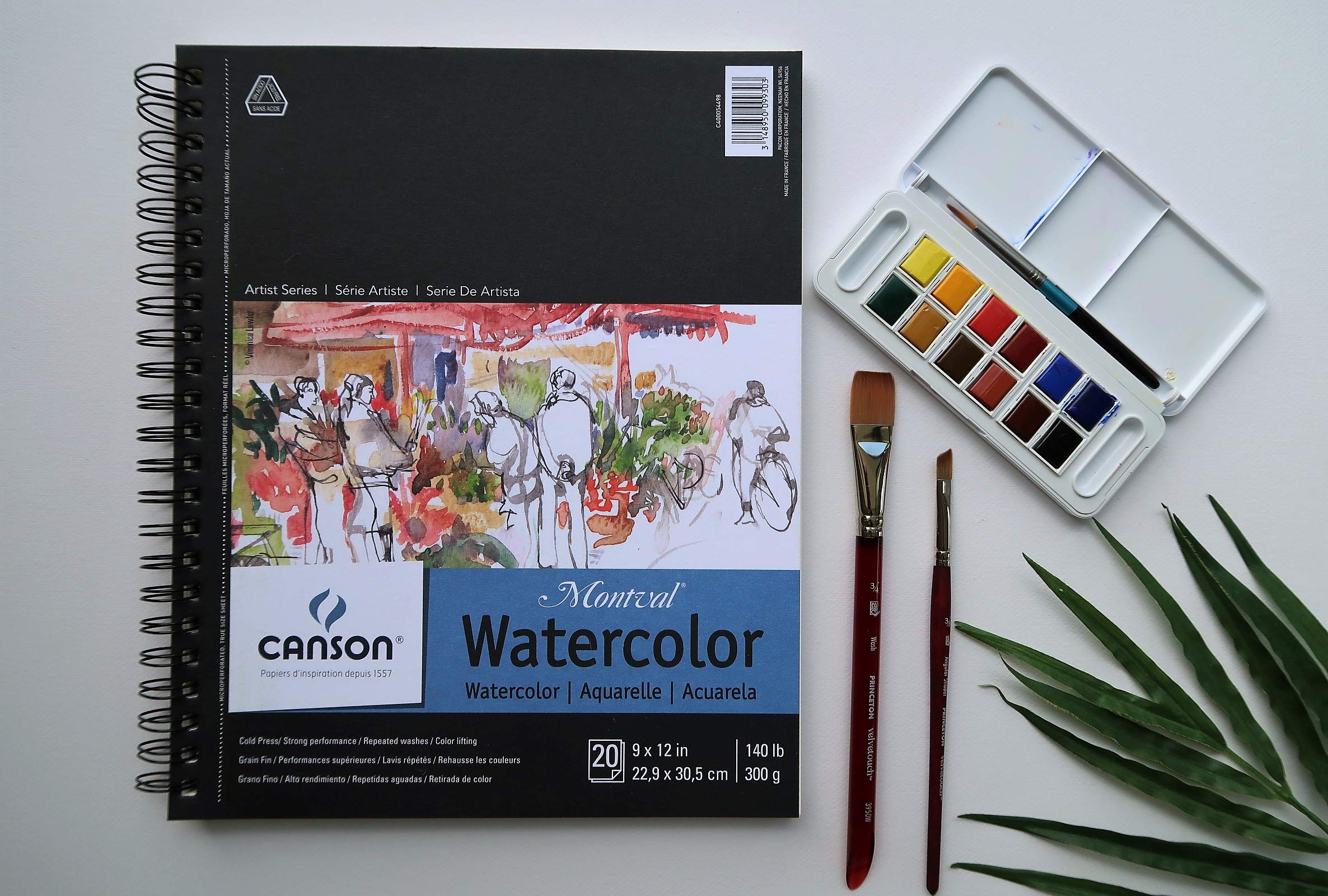 Foto 5 | Papel De Acuarela Canson Artist Series Montval 300g 9x12cm - Venta Internacional.