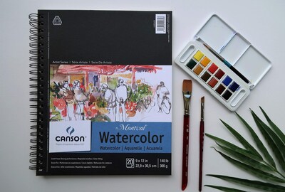 Foto 5 | Papel De Acuarela Canson Artist Series Montval 300g 9x12cm - Venta Internacional.
