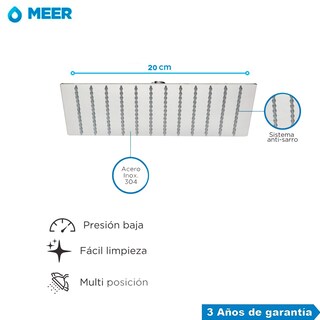 Foto 4 | Kit para Baño Meer-CNX RC114 + MZR-016M + CUE-019 + RES-003 + ACC-013 color Plata