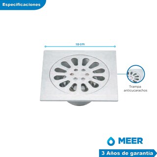 Foto 6 | Kit para Baño Meer-CNX RC114 + MZR-016M + CUE-019 + RES-003 + ACC-013 color Plata