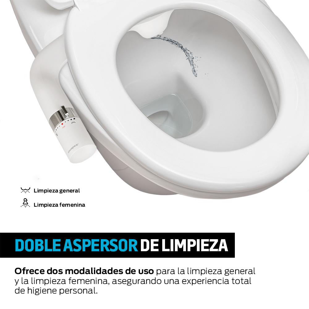 Foto 4 pulgar | Bidet Baño Inodoro Presion Ajustable Facil Instalacion, Redlemon, Blanco, 83632