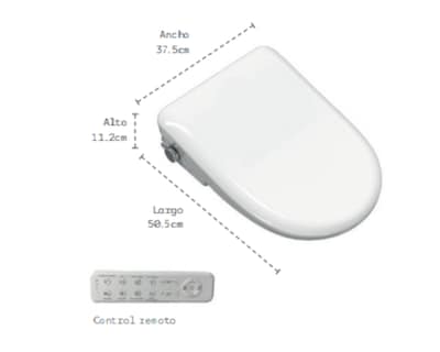Foto 2 | Asiento de Bidé Eléctrico Nuur con Control Remoto