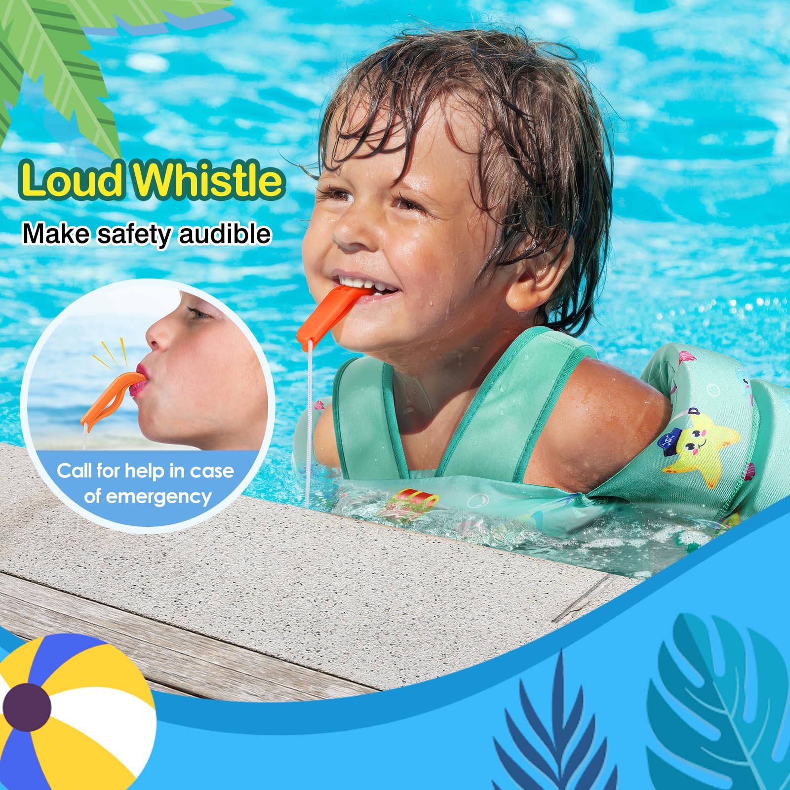 Foto 3 | Chaleco De Natación Moko Toddler Para Niños De 10 A 30 Kg, Niños Y Niñas - Venta Internacional.