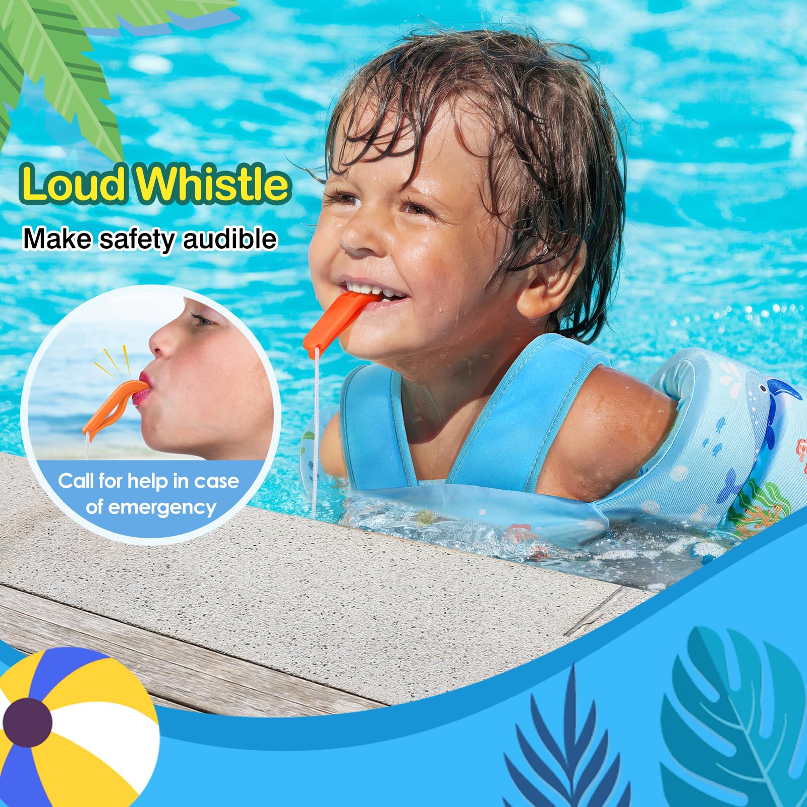 Foto 4 pulgar | Chaleco De Natación Moko Toddler Para Niños De 10 A 30 Kg Blue Shark - Venta Internacional.