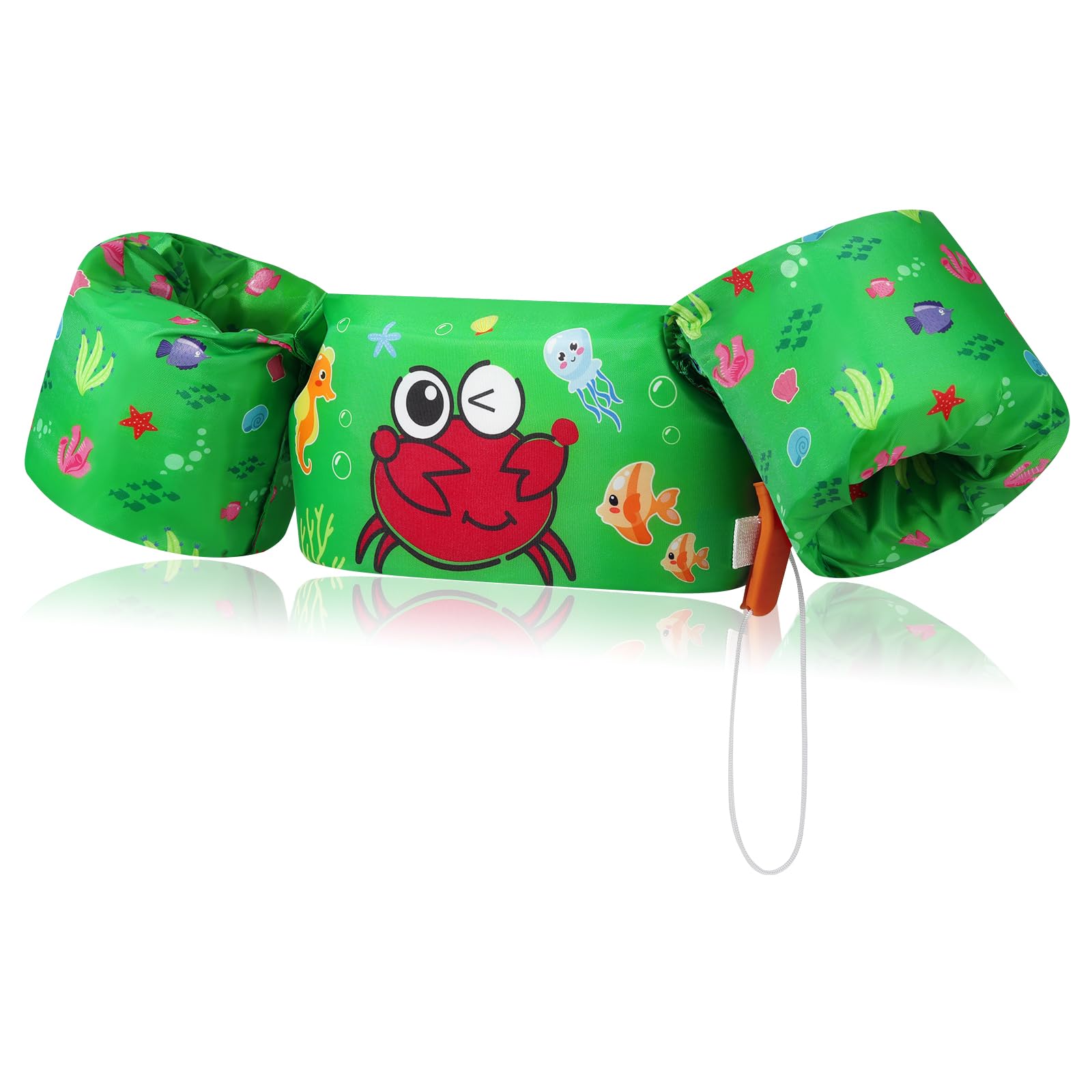 Foto 2 pulgar | Brazalete De Natación Moko Para Niños De 9 A 23 Kg De Nailon, Color Verde - Venta Internacional.