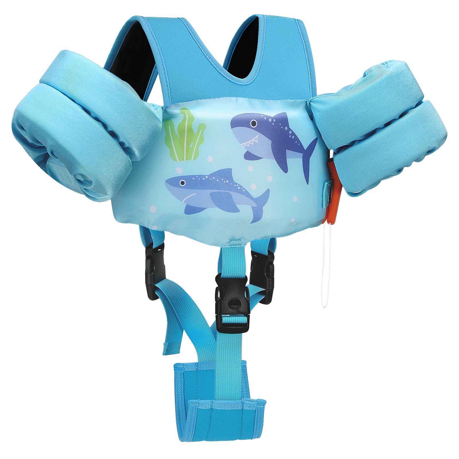 Foto 2 pulgar | Chaleco De Natación Para Niños Pequeños Moko De Espuma Epe De 6 A 9 A 14 Kg, Color Azul Claro - Venta Internacional.