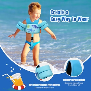 Foto 5 | Chaleco De Natación Para Niños Pequeños Moko De Espuma Epe De 6 A 9 A 14 Kg, Color Azul Claro - Venta Internacional.