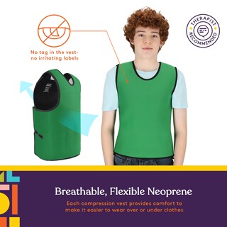Foto 4 | Chaleco De Compresión Sensorial Special Supplies Deep Pressure Green - Venta Internacional.