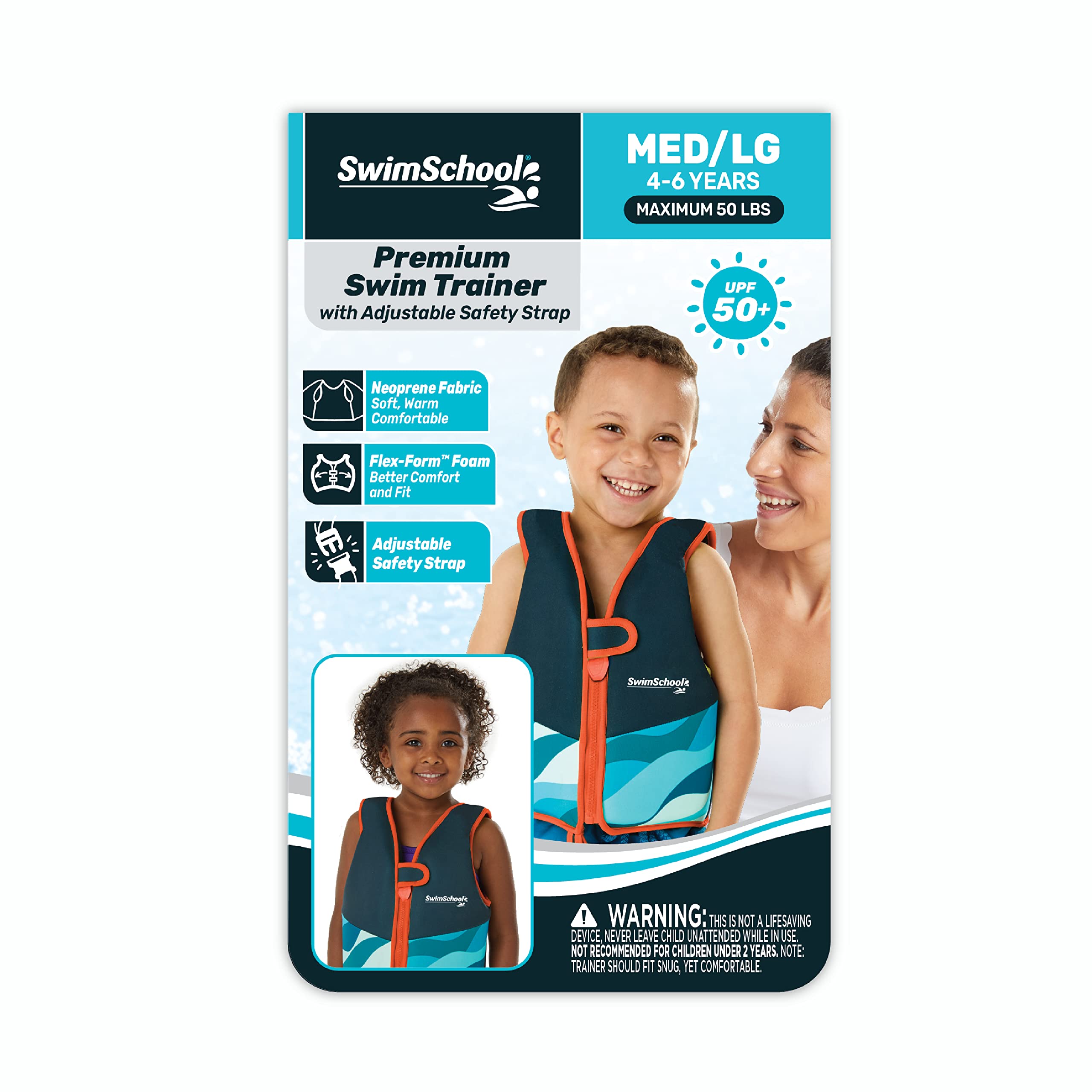 Foto 3 pulgar | Chaleco De Entrenamiento De Natación Swimschool De Neopreno Premium De Hasta 23 Kg - Venta Internacional.
