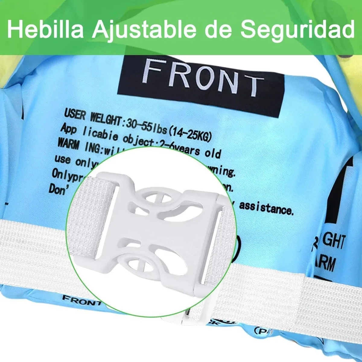 Foto 4 pulgar | Chaleco Salvavidas Flotador Para Niños+gafas+gorro Natación Azul Eo Safe Importsesi -20272 Multicolor