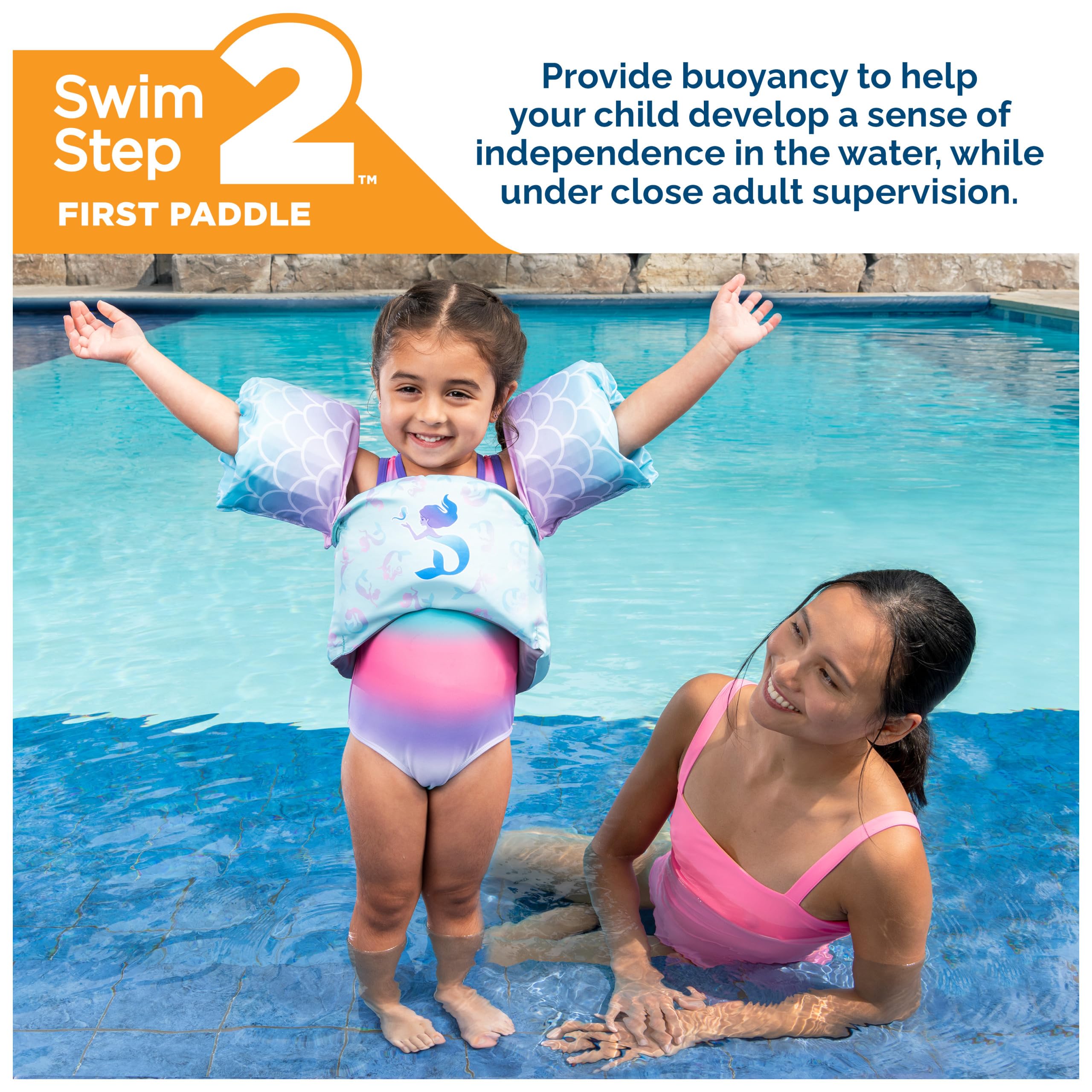 Foto 3 pulgar | Chaleco Salvavidas Swimways Para Niños De 15 A 25 Kg  Diseño De Sirena - Venta Internacional.