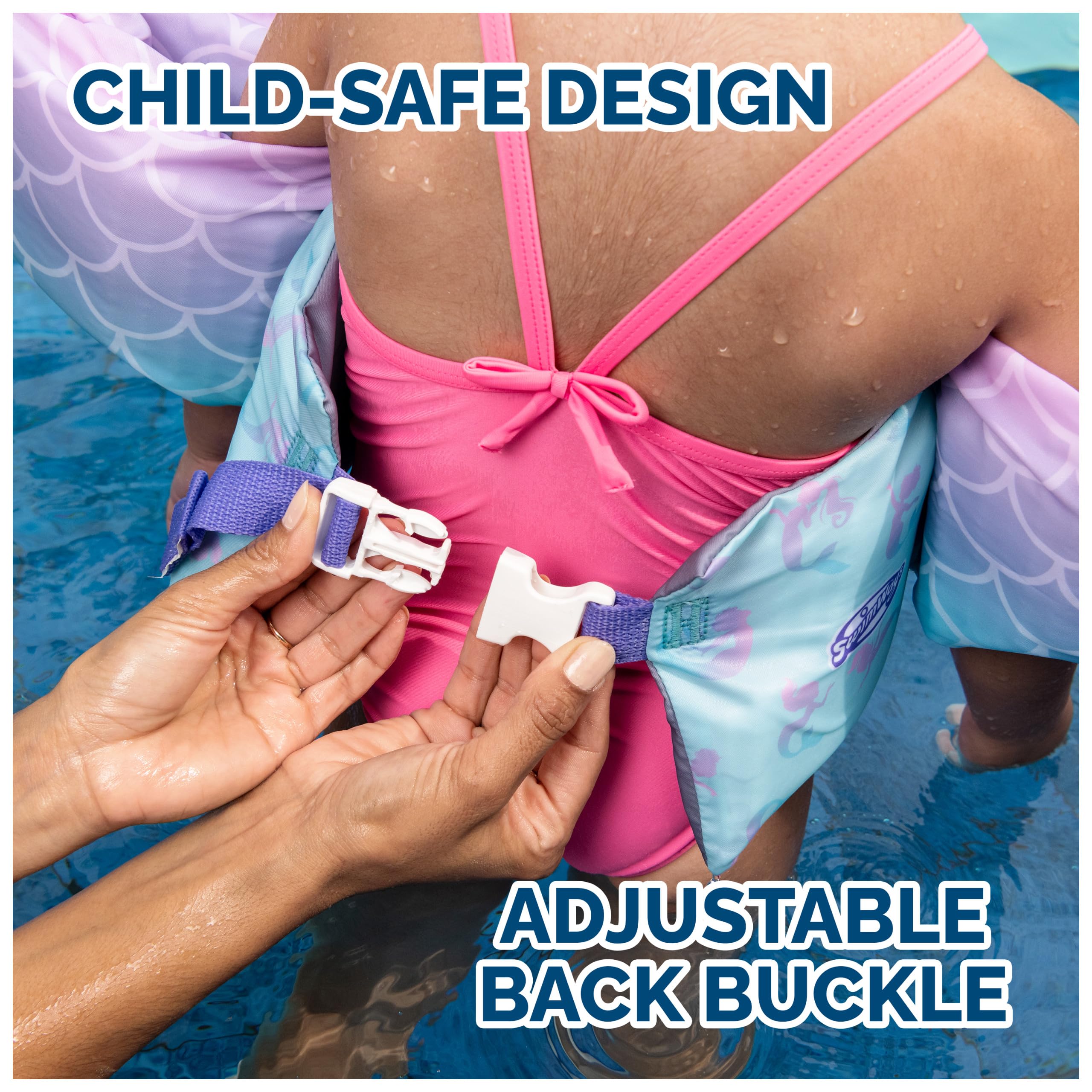 Foto 4 pulgar | Chaleco Salvavidas Swimways Para Niños De 15 A 25 Kg  Diseño De Sirena - Venta Internacional.