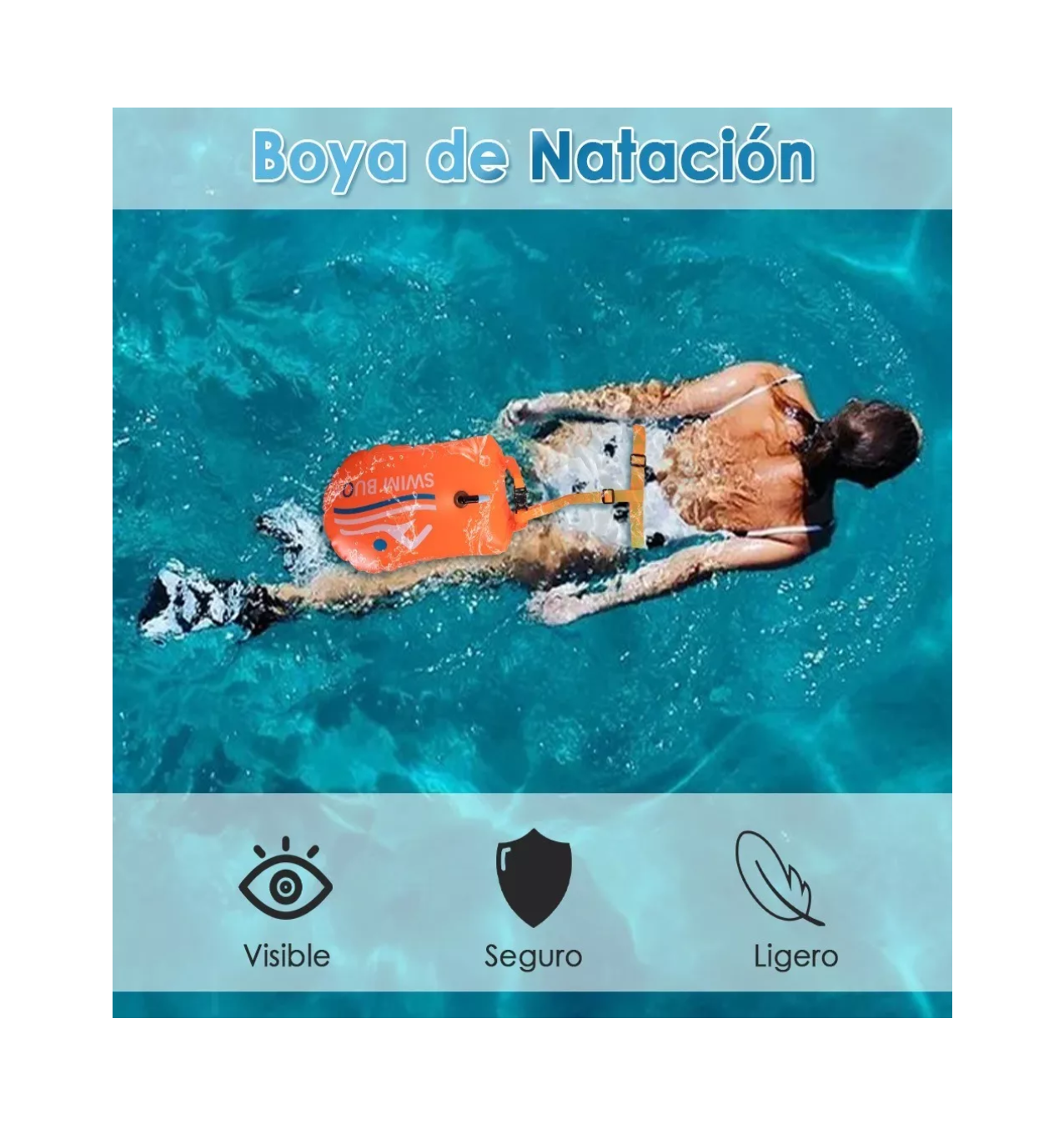Foto 4 pulgar | Boya de Seguridad para Natación