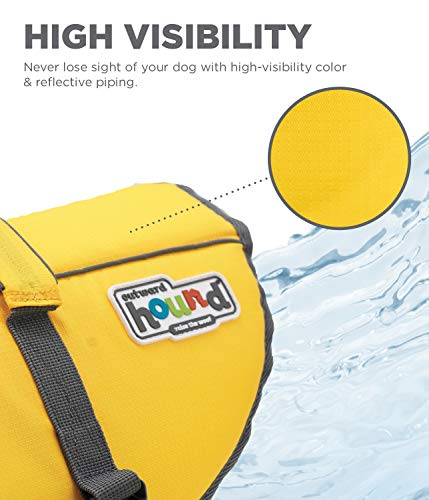 Foto 6 pulgar | Chaleco Salvavidas Para Perros Outward Hound Granby Splash Amarillo, Talla Grande - Venta Internacional.