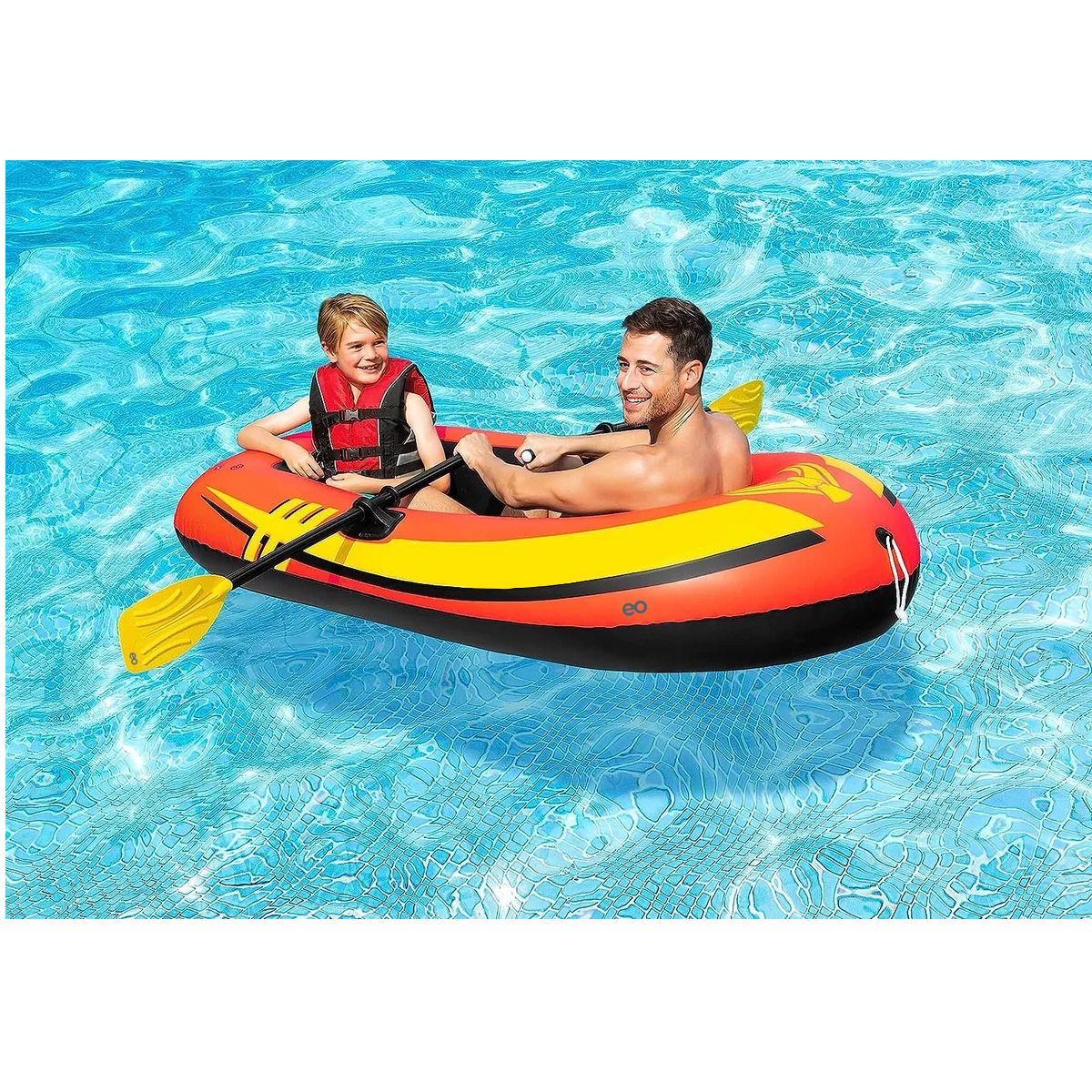 Foto 4 pulgar | Lancha Hinchable Con Remos Y Bomba 2 Personas Eo Safe Imports Esi-17555-1 Multicolor