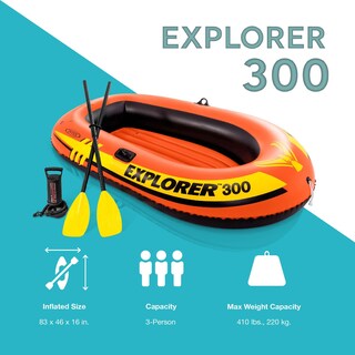 Foto 5 | Bote Inflable Intex Explorer 300 Para 3 Personas Con Remos Y Bomba - Venta Internacional.