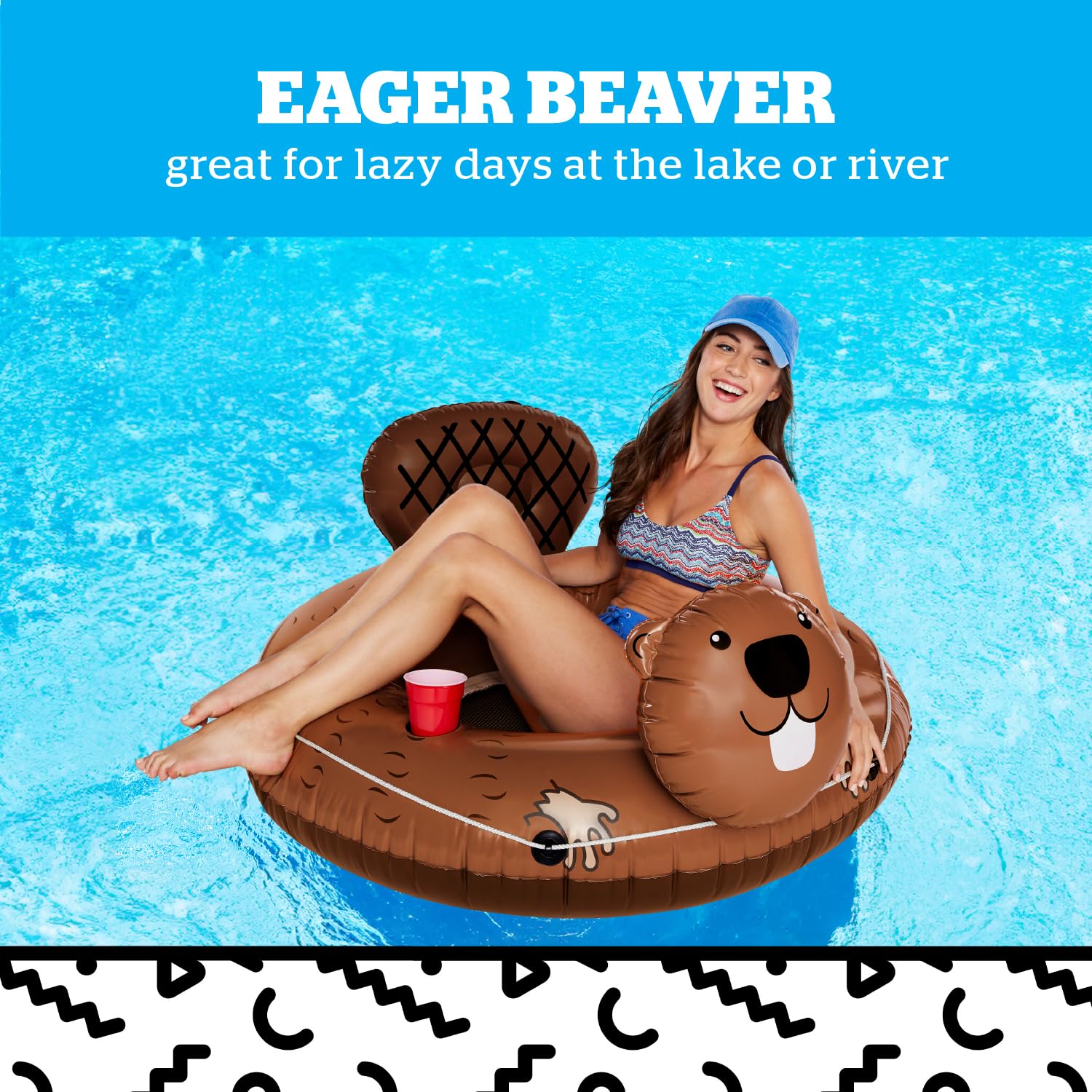 Foto 3 pulgar | Tubo Inflable Para Río Bigmouth Inc., Resistente, Con Soporte Para Bebidas - Venta Internacional.
