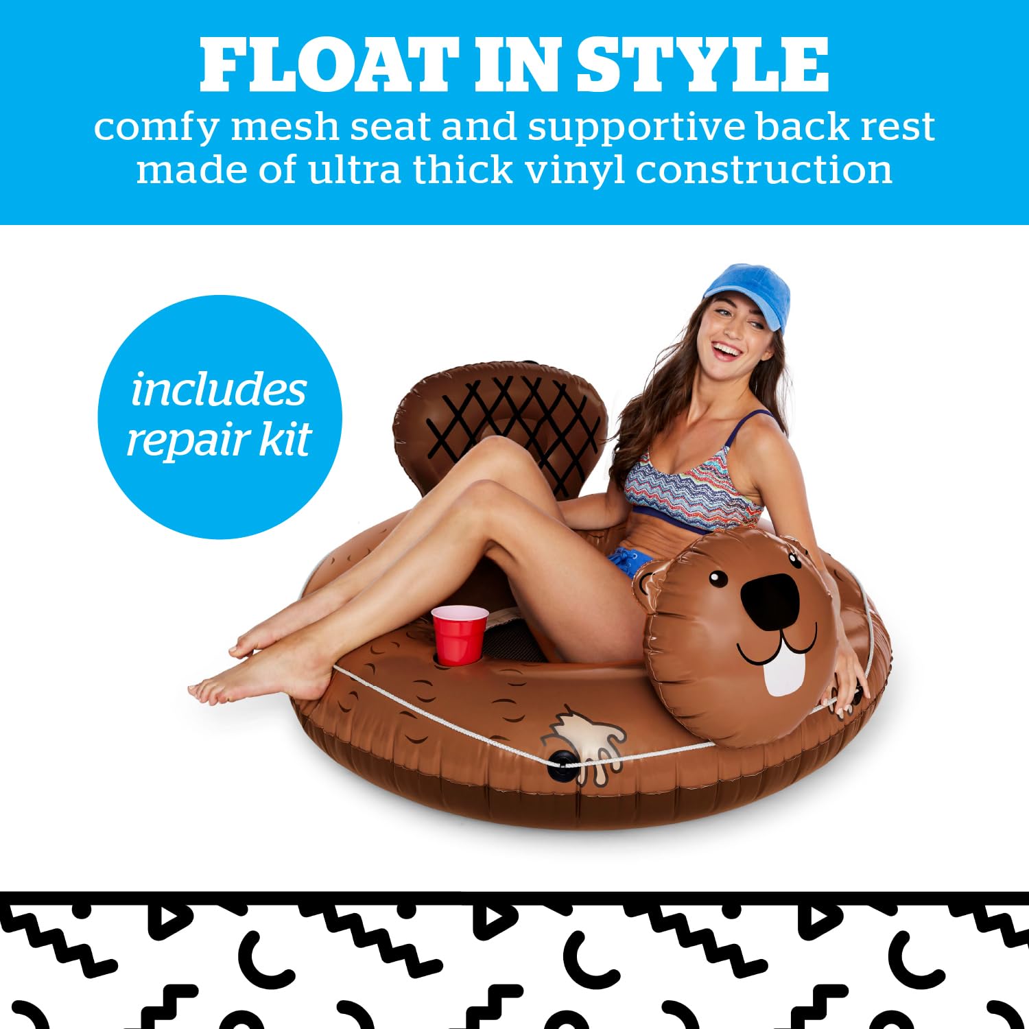 Foto 6 pulgar | Tubo Inflable Para Río Bigmouth Inc., Resistente, Con Soporte Para Bebidas - Venta Internacional.