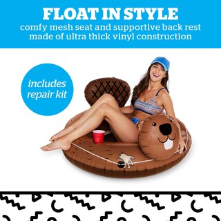 Foto 5 | Tubo Inflable Para Río Bigmouth Inc., Resistente, Con Soporte Para Bebidas - Venta Internacional.