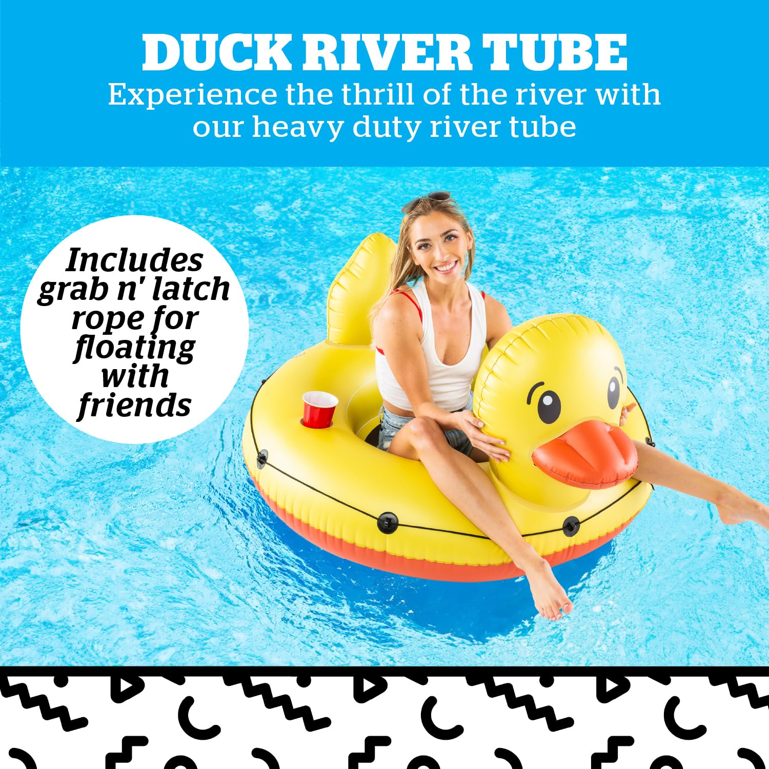 Foto 3 pulgar | Pato Inflable De Alta Resistencia De River Tube Bigmouth Inc. - Venta Internacional.