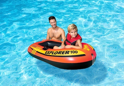 Foto 5 | Bote Inflable De Remos En Balsa Intex Explorer 100 Para 1 Persona Para Niños - Venta Internacional.
