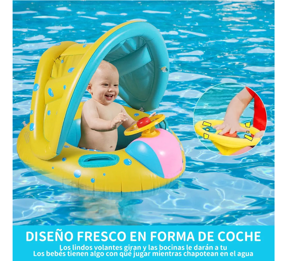 Foto 4 pulgar | Flotador Salvavidas Para Niños Inflables Para Alberca Toldo