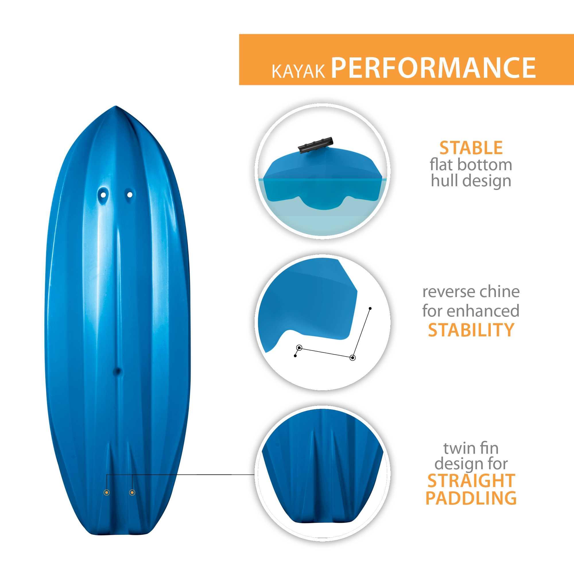 Foto 4 pulgar | Kayak Sit-on-top Wave Juvenil
