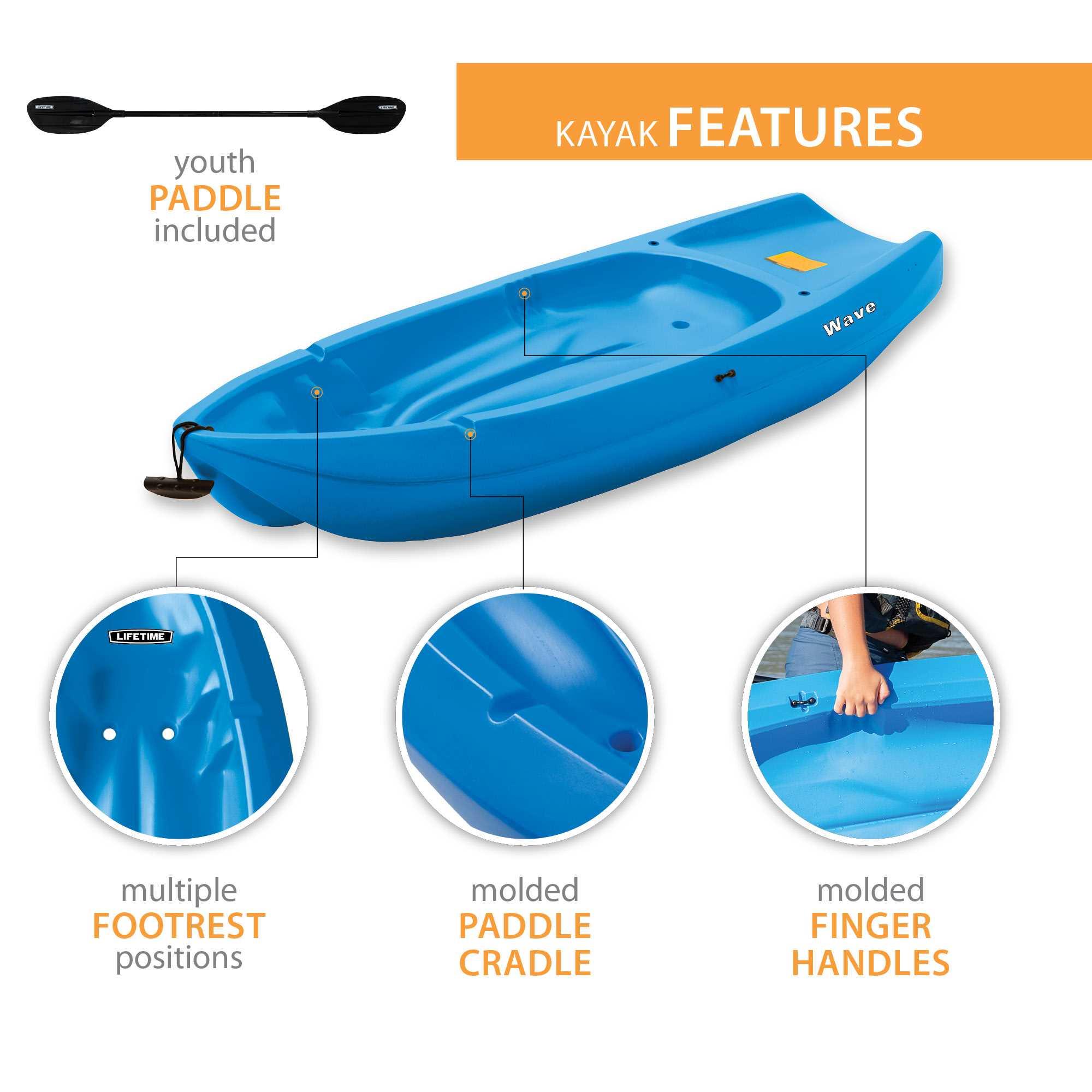 Foto 4 | Kayak Sit-on-top Wave Juvenil