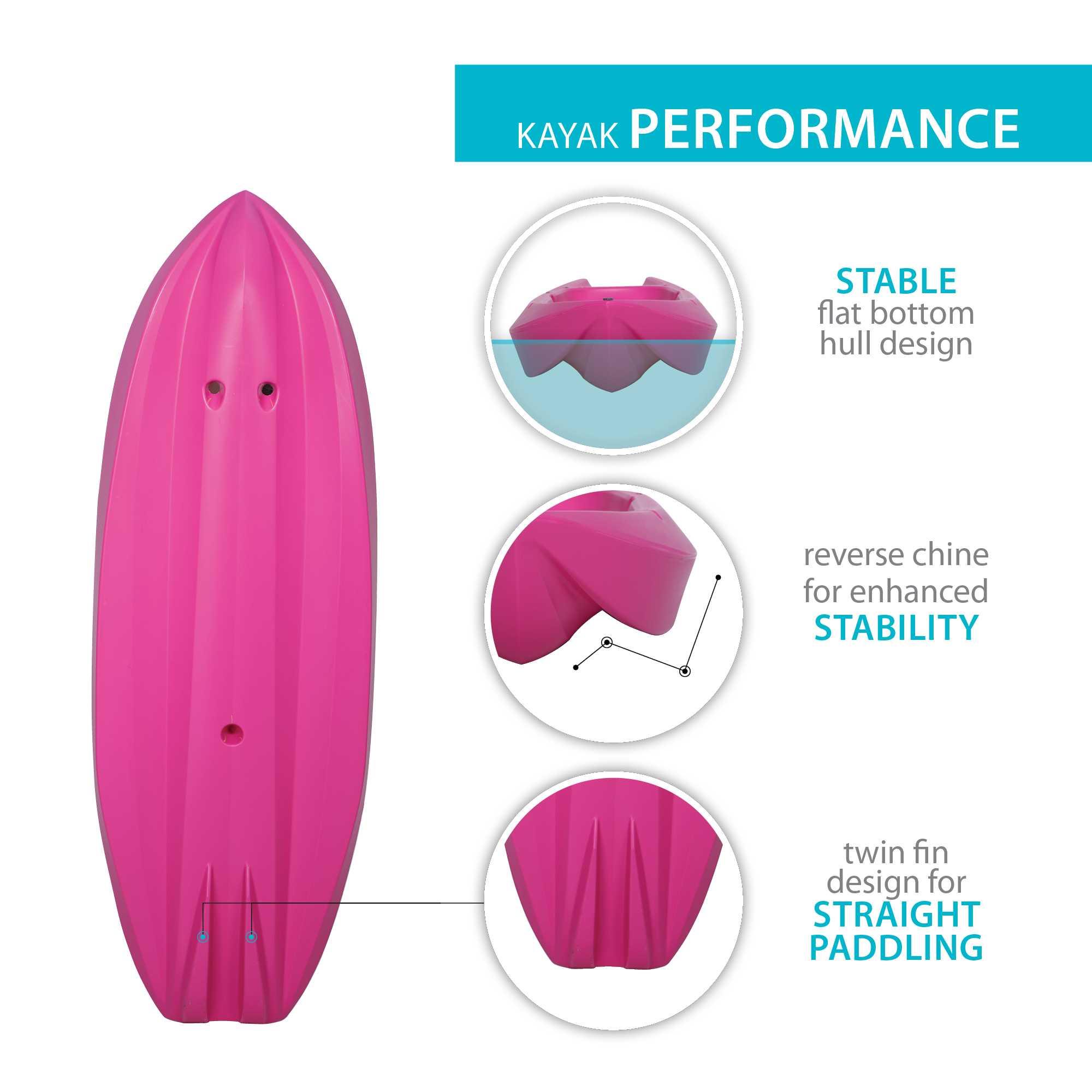 Foto 4 pulgar | Kayak Sit-on-top Wave Juvenil