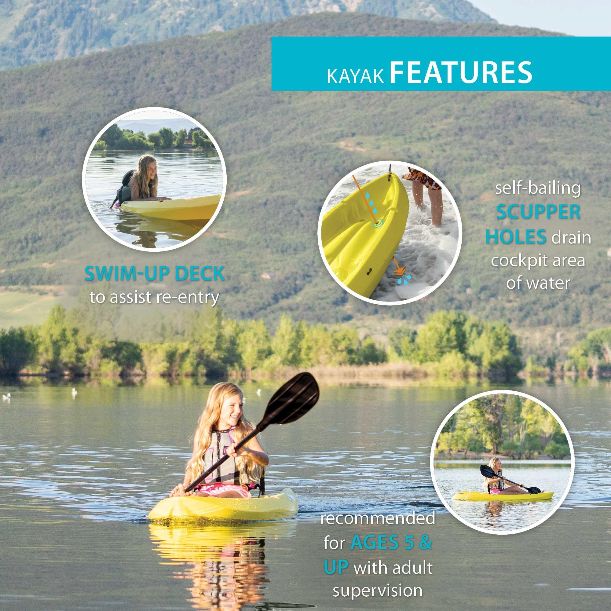 Foto 5 | Kayak Sit-on-top Wave Juvenil
