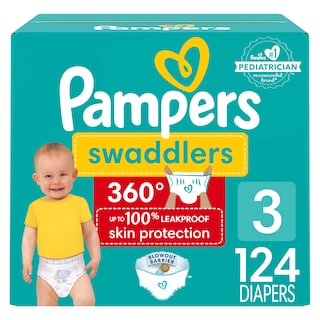 Foto 1 | Pañales Pampers Swaddlers 360, Tamaño 3, 6 A 10 Kg, 124 Unidades - Venta Internacional.