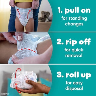 Foto 4 | Pañales Pampers Swaddlers 360 Sin Cordones, Tamaño 5, 92 Unidades - Venta Internacional.