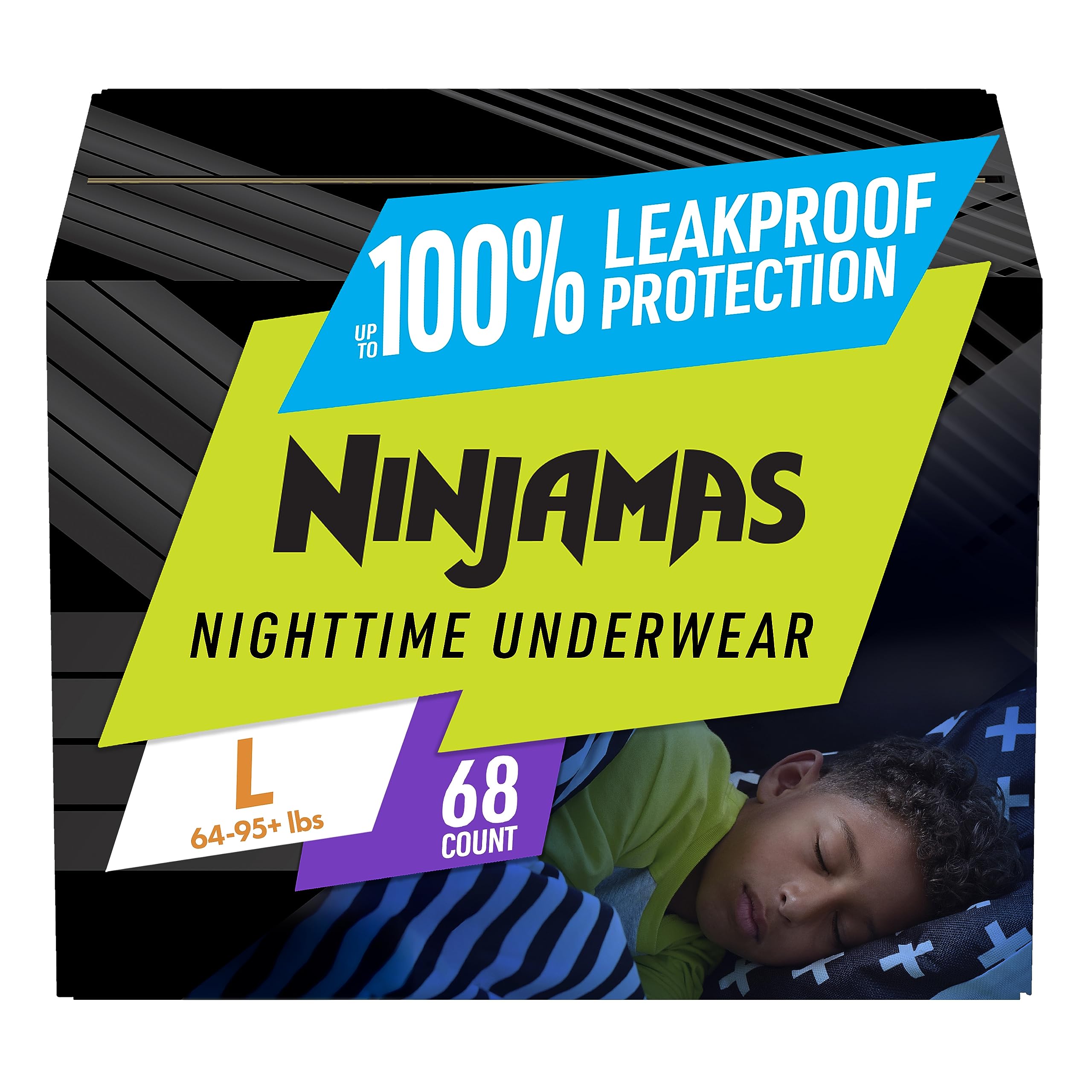 Foto 2 pulgar | Ropa Interior Para Mojar La Cama Por La Noche Pampers Ninjamas Boys L (64 Kg) - Venta Internacional.