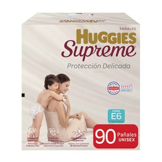 Foto 1 | Pañales Huggies Supreme Platino Etapa 6 Unisex 90 Piezas