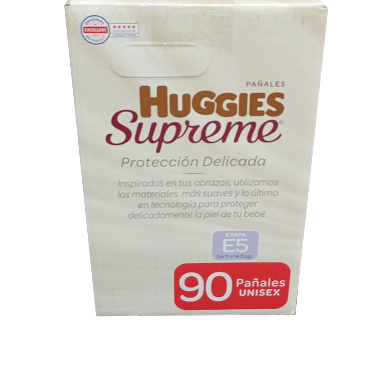 Foto 4 pulgar | Pañales Huggies Supreme Platino Etapa 5 Unisex 90 Piezas