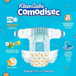 Foto 3 | Pañal Kleen Bebé Comodisec Extra Jumbo Etapa 6 120pz