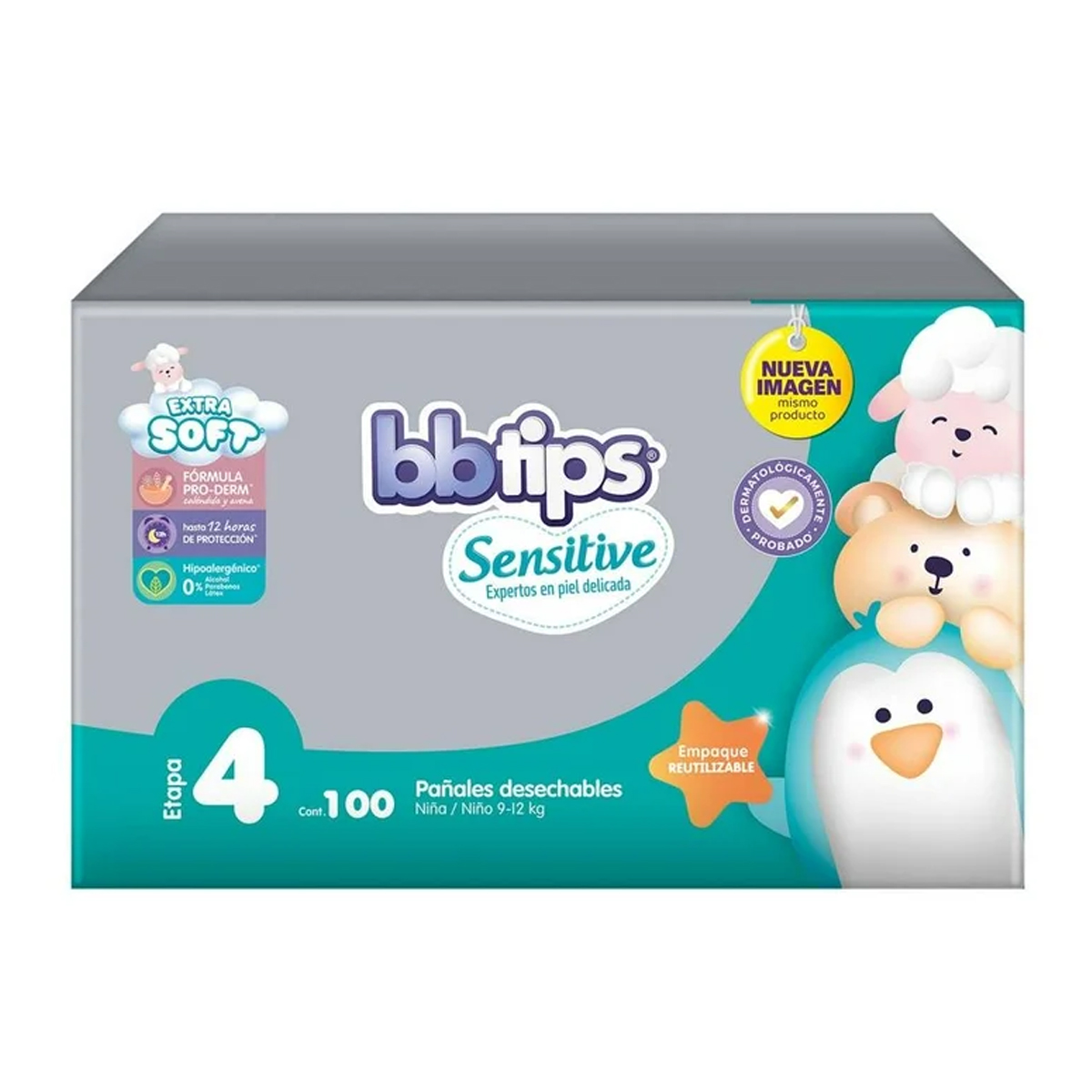 Foto 1 | Bbtips Pañales Etapa 4 Unisex 100 Piezas